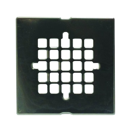 Jones Stephens 4-1/4in. Brushed Nickel Square Strainer, Snap-In C6088BN